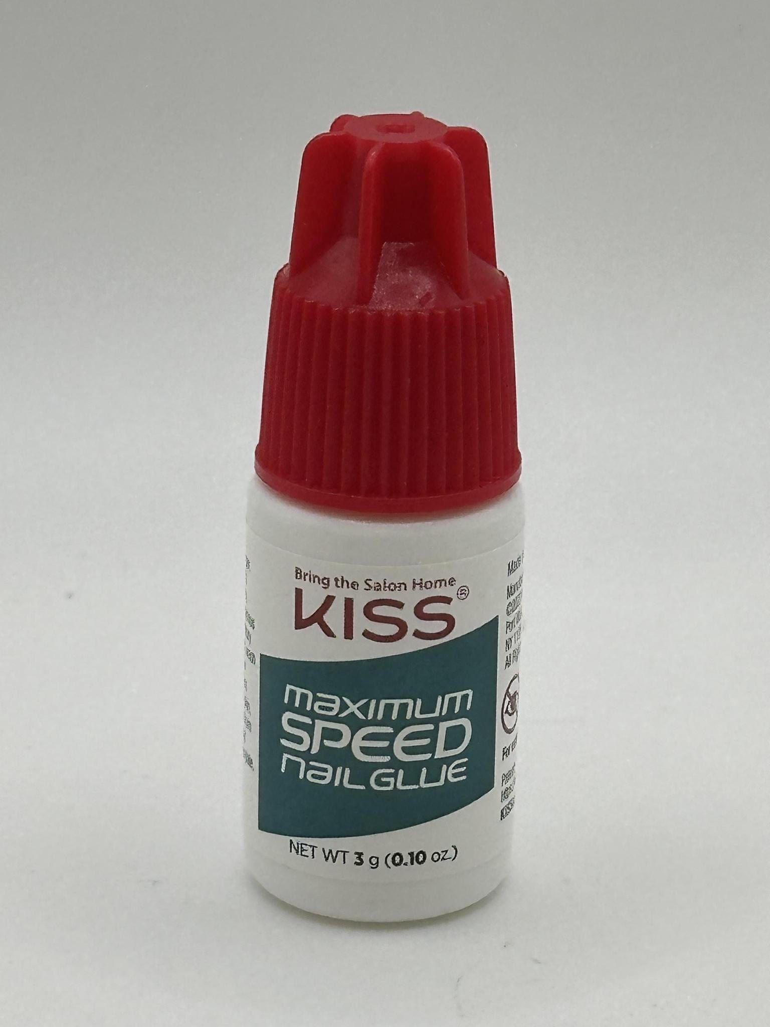 KISS MAXIMUM SPEED NAIL GLUE 3g (0.10 oz.) ***NO BLISTER PACK PACKAGING***