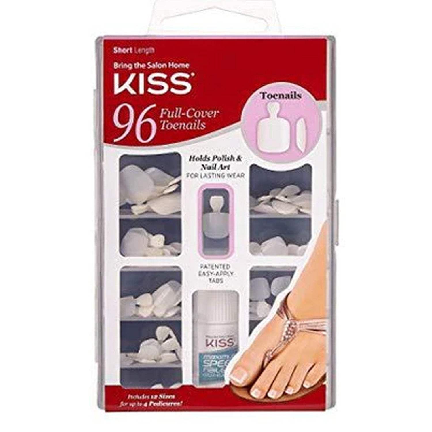 KISS 96 FULL-COVER TOENAILS #96TN01