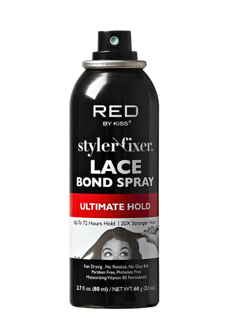 RED BY KISS STYLER FIXER LACE BOND SPRAY ULTIMATE HOLD 2.7FL. OZ.