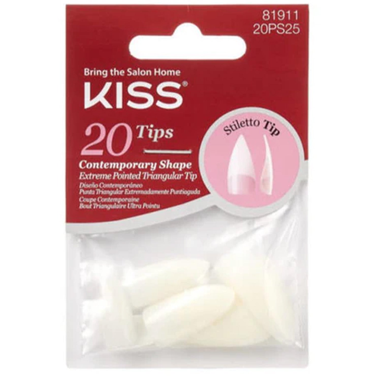 KISS 20 STILETTO TIPS BAG #20PS25