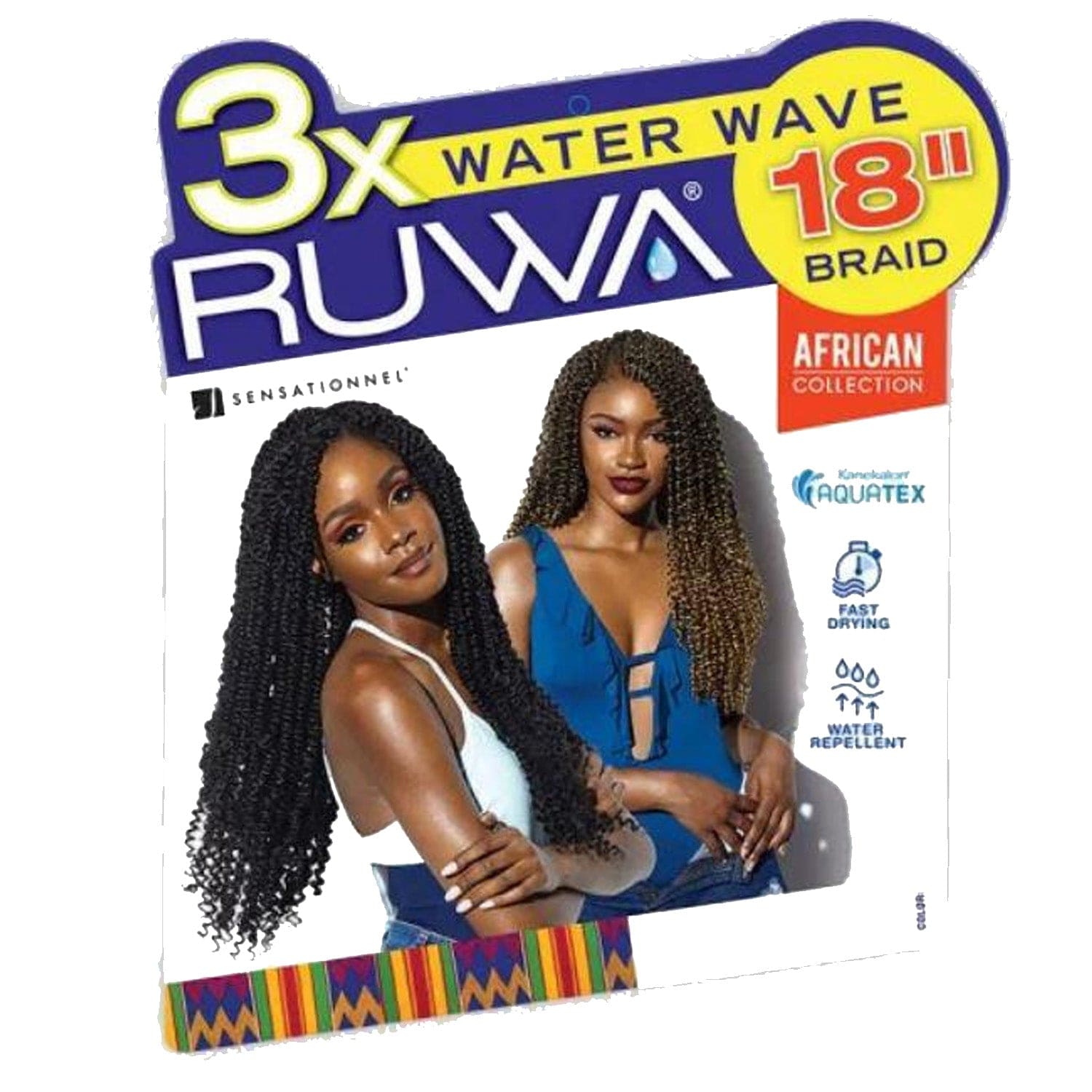 3X RUWA WATER WAVE CROCHET HAIR
