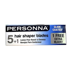 PERSONNA HAIR SHAPER BLADES 6 PK (5+1 FREE BONUS)
