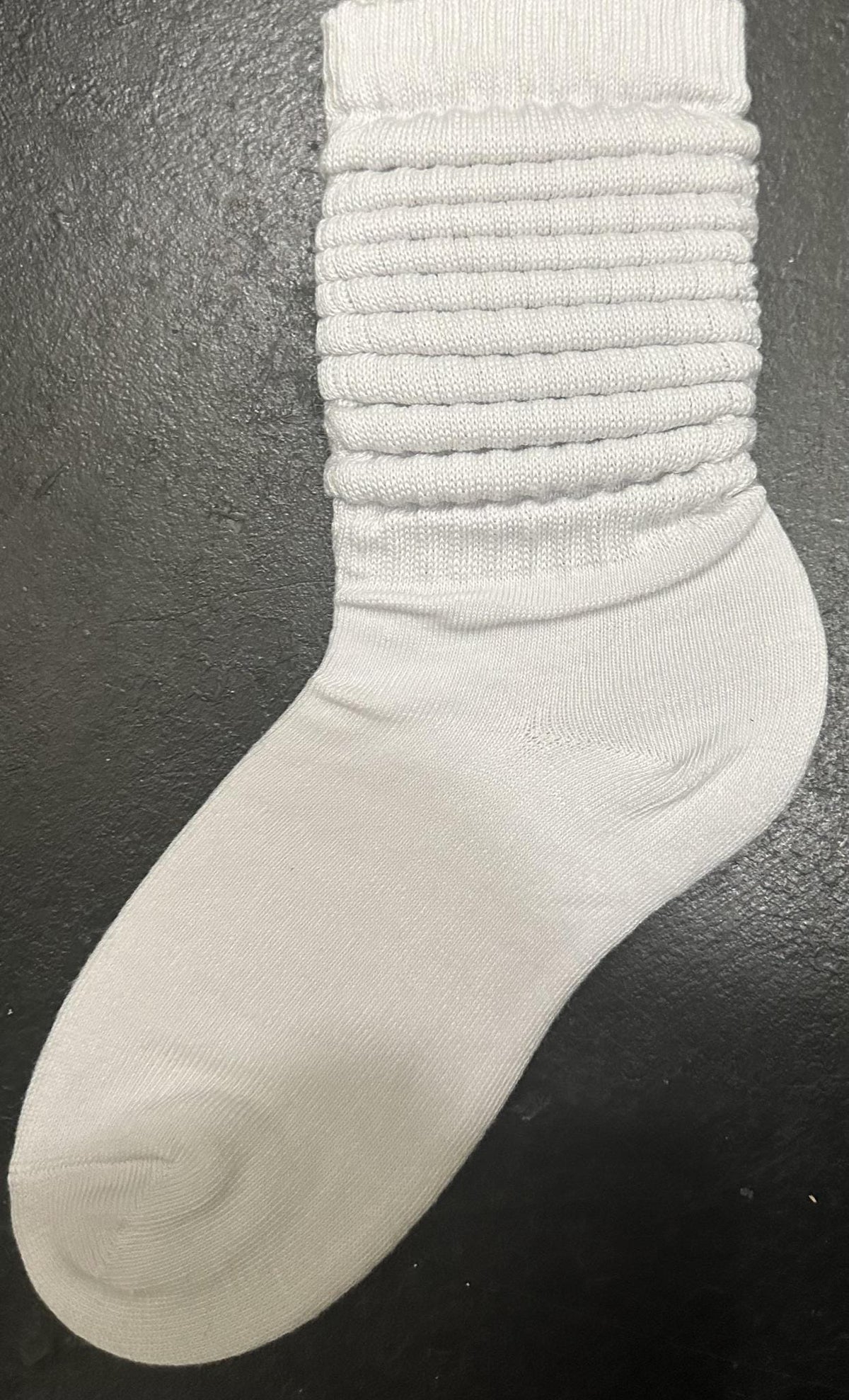WONDER SLOUCH SOCKS (A)  WHITE  (1 PAIR)