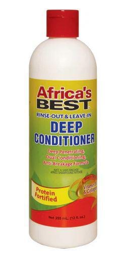 AFRICA'S BEST RINSE-OUT & LEAVE-IN DEEP CONDITIONER 12OZ.