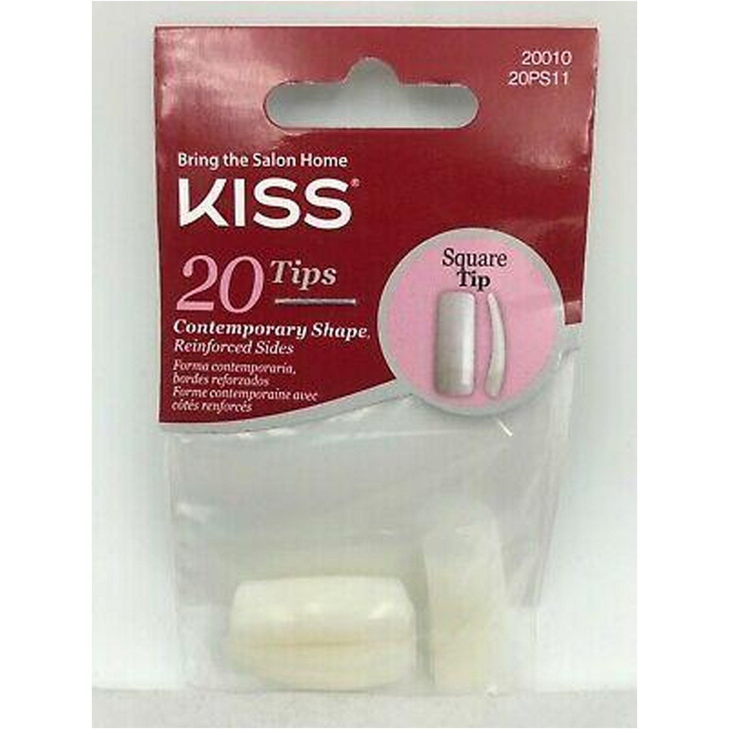 KISS 20 SQUARE TIPS BAG #20PS11