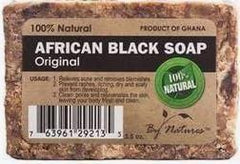 AFRICAN BLACK SOAP 100% NATURAL- 3.5 oz.