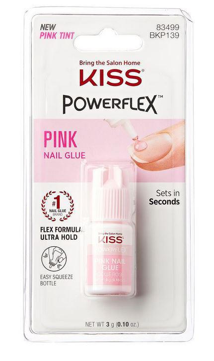 KISS POWERFLEX PINK NAIL GLUE #BKP139