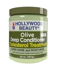 HOLLYWOOD BEAUTY OLIVE DEEP CONDITIONER CHOLESTEROL TREATMENT 20oz.