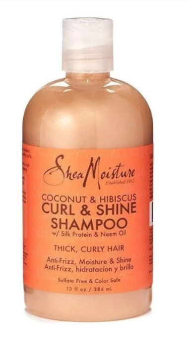 Shea Moisture Coconut & Hibiscus Curl & Shine Shampoo 13fl.oz.