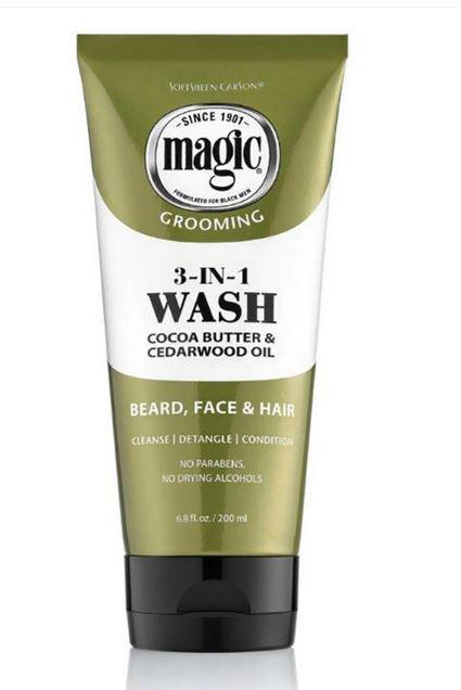 Magic 3-in-1 Beard Wash with Cocoa Butter and Cedarwood Oil