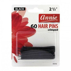 ANNIE 2-1/2" HAIR PINS CRIMPED 60CT #3316