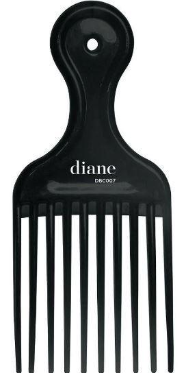 DIANE PLASTIC HAIR PICK BLK#DBC007