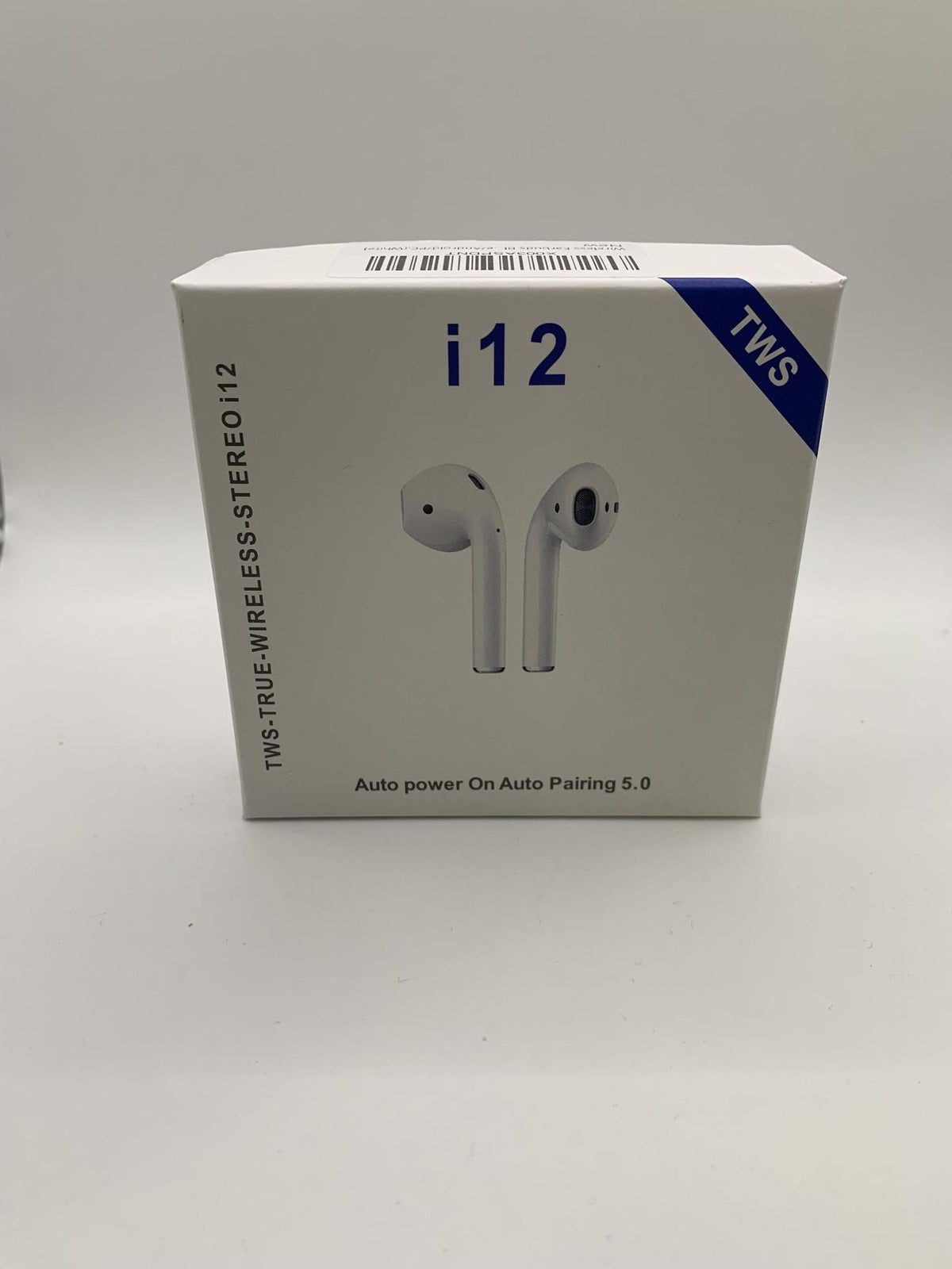 i12 WHITE BOXED PAIR WIRELESS EARBUDS