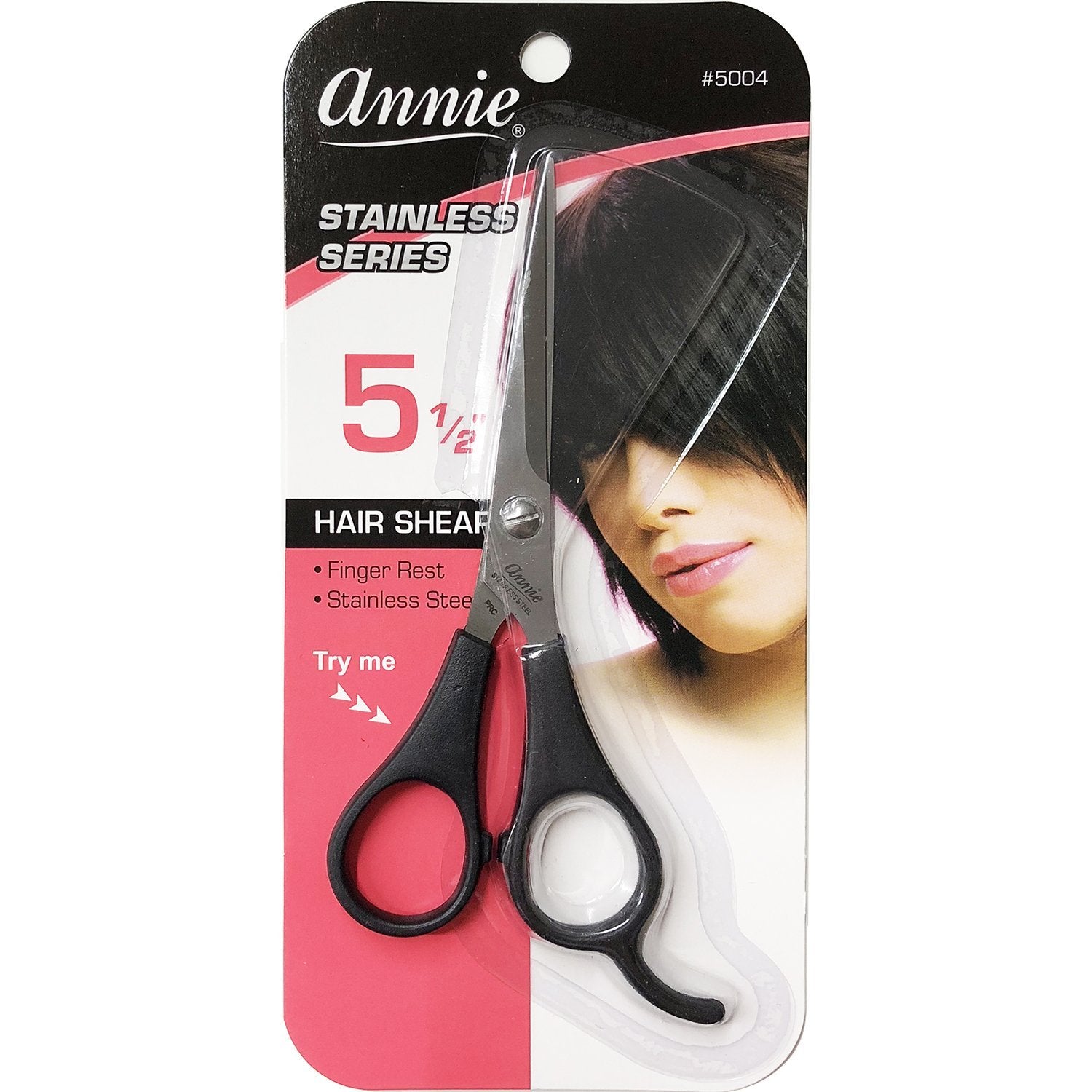 ANNIE 5-1/2" HAIR SHEAR STAINLESS SERIES #5004